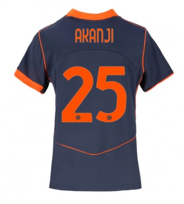 Inter Milan Manuel Akanji #25 Tredjetrøje Dame 2025-26 Kortærmet